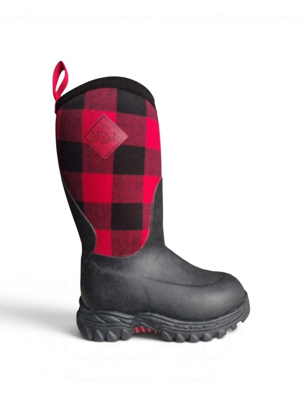 The Original Muck Boot Company Kids Rigged II Black/Plaid Tall Boots Size C9